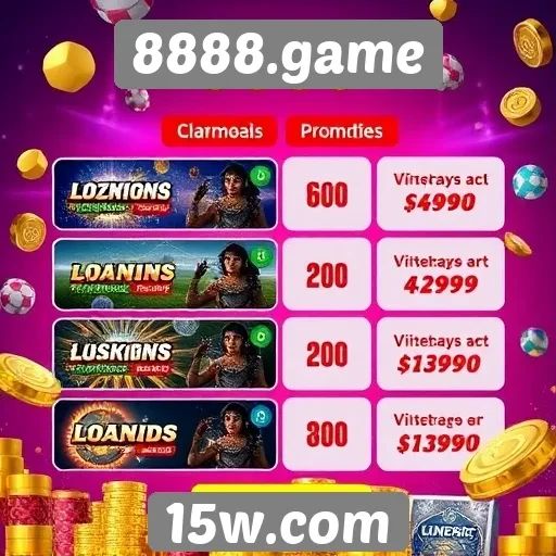 Novas promoções atraem jogadores para 8888.game